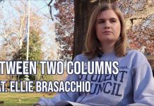 Between Two Columns featuring Ellie Brasacchio