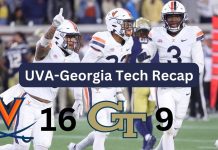 UVA Football Picks up First ACC Win at Georgia Tech
