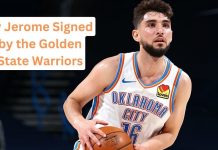 Ty Jerome Signed by the Golden State Warriors