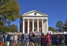 “WE WON!” – Hundreds gather at UVA to rally against Trump’s compact, hours ahead of decision