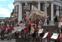 American Association of University Professors’ “March for a Living Wage” at UVA